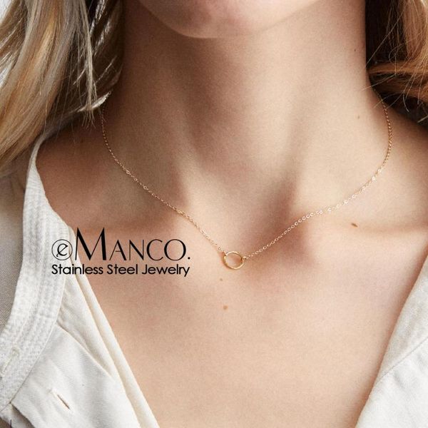 e-manco trendy dainty choker necklace for women stainless steel necklace women chic charm pendant fashion jewelry, Silver
e-manco trendy dainty choker necklace for women stainless steel necklace women chic charm pendant fashion jewelry, Silver