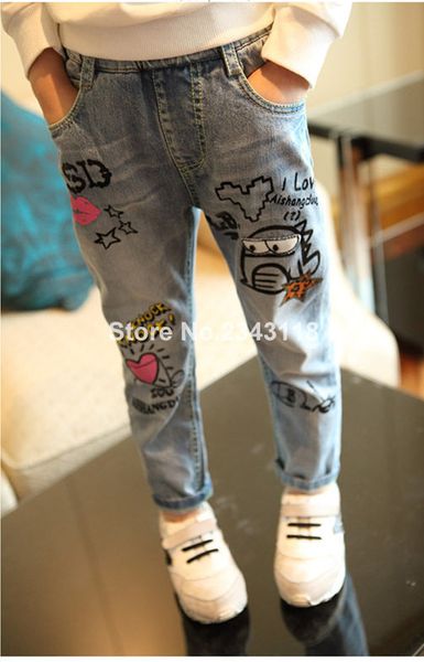 kids girls jeans new spring children's graffiti washed trousers 2-10 12 ages denim pants legs kids baby girl jean pant, Blue
kids girls jeans new spring children's graffiti washed trousers 2-10 12 ages denim pants legs kids baby girl jean pant, Blue