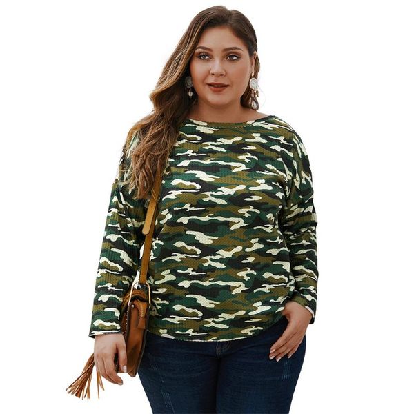 women's sweaters autumn camouflage printed knitted pullovers women plus size 3xl 4xl green o-neck long sleeve pink sweater ladies femm, White;black
women's sweaters autumn camouflage printed knitted pullovers women plus size 3xl 4xl green o-neck long sleeve pink sweater ladies femm, White;black