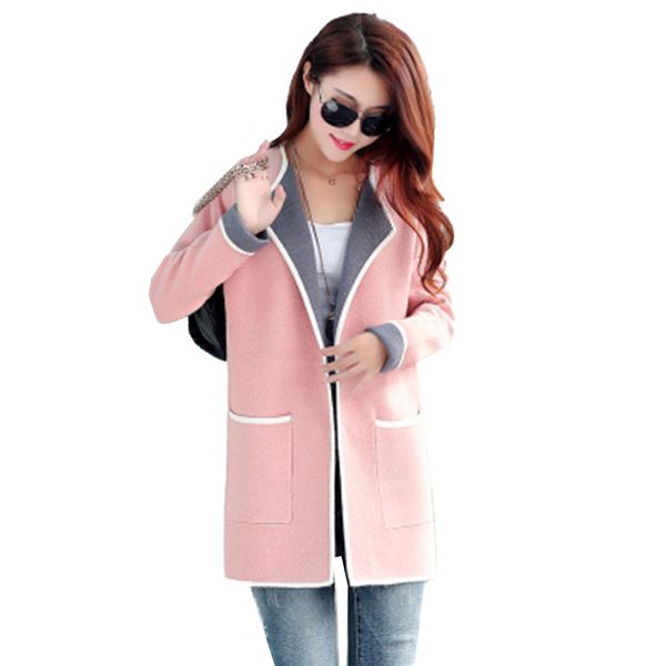 women's knits & tees spring large size knitwear jacket loose casual color matching sweater cardigan women autumn fashion knit 4xl, White
women's knits & tees spring large size knitwear jacket loose casual color matching sweater cardigan women autumn fashion knit 4xl, White