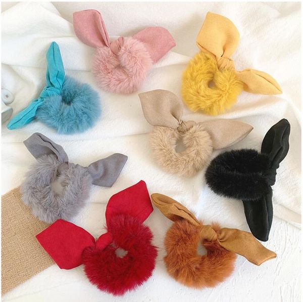 60pcs/lot diy simple multi plush fur bowknot hair band ears rubber bands hair styling tools accessories ha1749, Brown
60pcs/lot diy simple multi plush fur bowknot hair band ears rubber bands hair styling tools accessories ha1749, Brown