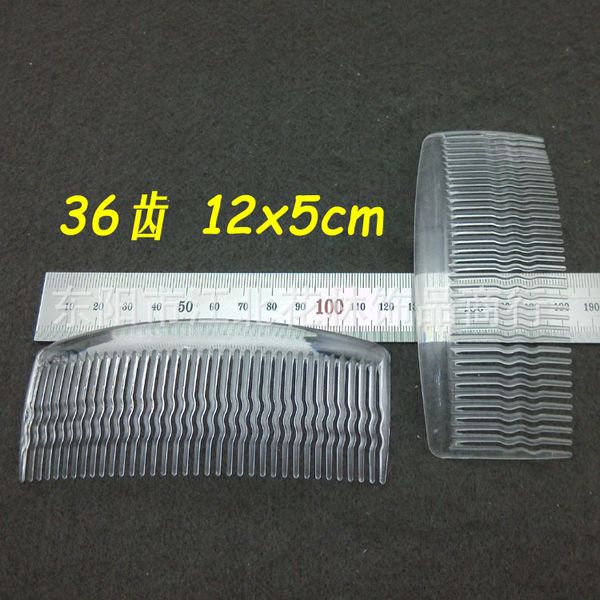 36 tooth 12 * 5cm transparent white plastic comb wave tooth new style large size lengthened environmentally friendly hair comb c, Brown
36 tooth 12 * 5cm transparent white plastic comb wave tooth new style large size lengthened environmentally friendly hair comb c, Brown
