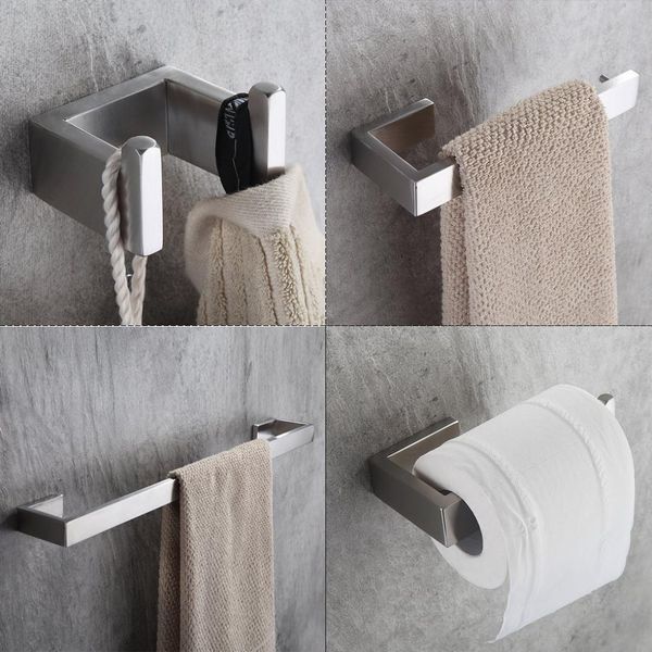 bath accessory set flg 4 piece/set 304 stainless steel hardware sets bathroom accessories single towel bar, robe hook, paper holder
bath accessory set flg 4 piece/set 304 stainless steel hardware sets bathroom accessories single towel bar, robe hook, paper holder