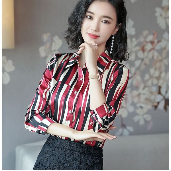 женщины 2020 весна осень мода длинные рукава блузки женщины vintage отложной воротник рубашки элегантный имитация шелковый блузы z58, White
женщины 2020 весна осень мода длинные рукава блузки женщины vintage отложной воротник рубашки элегантный имитация шелковый блузы z58, White