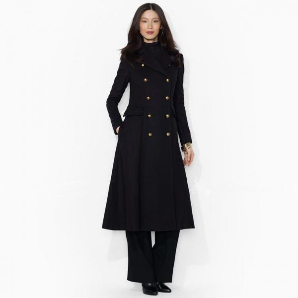 fashion casual women long winter wool blend coat slim solid wool coat and jacket double breasted outerwear, Black
fashion casual women long winter wool blend coat slim solid wool coat and jacket double breasted outerwear, Black