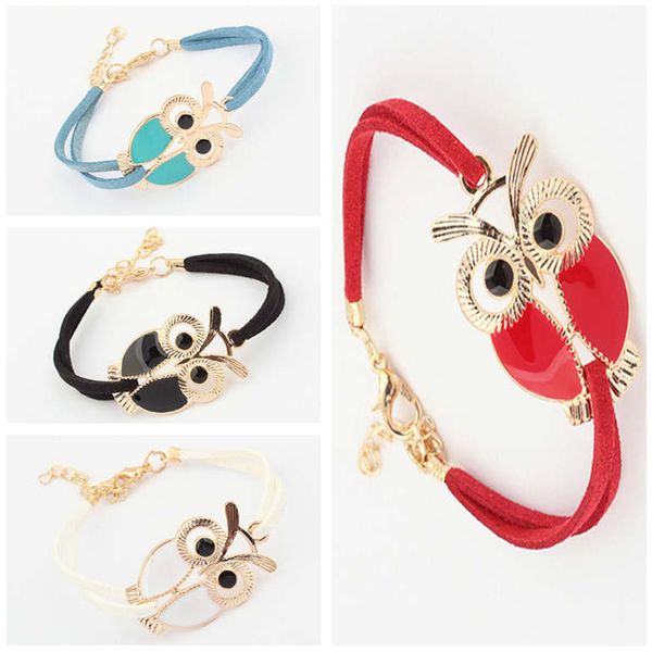 wild leather rope color owl bracelet korean fashion new bracelet dab179 charm bracelets jewelry bracelet, Golden;silver
wild leather rope color owl bracelet korean fashion new bracelet dab179 charm bracelets jewelry bracelet, Golden;silver