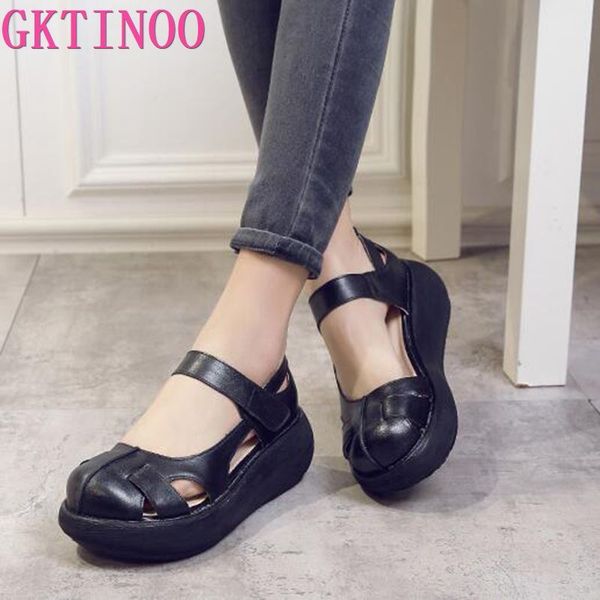 gktinoo 2020 summer comfortable sandals female round toe leisure shoes high heel wedges sandals platform shoes leather, Black
gktinoo 2020 summer comfortable sandals female round toe leisure shoes high heel wedges sandals platform shoes leather, Black