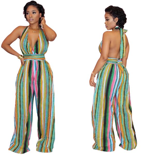 2020 colorful contrast color loose wide leg pants hanging neck style casual beach jumpsuit, Black;white
2020 colorful contrast color loose wide leg pants hanging neck style casual beach jumpsuit, Black;white