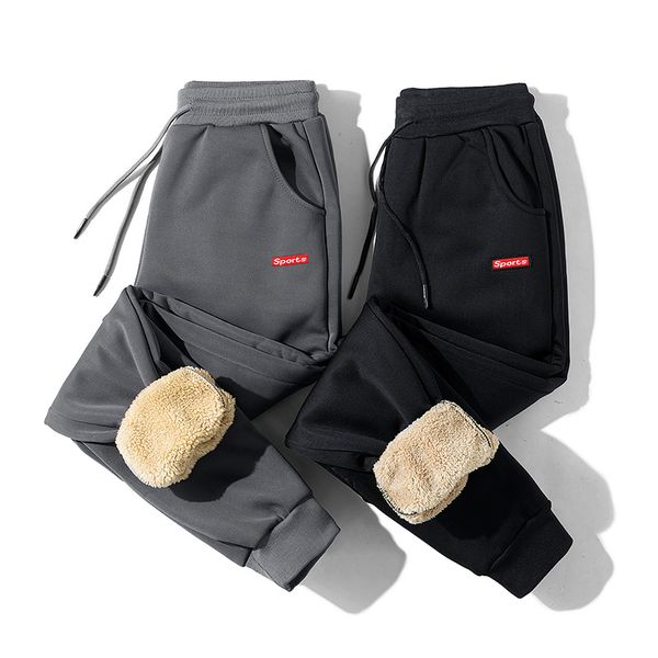 men jogger pants plus velvet to keep warm 2019 new arrival winter thick male ankle-length pants student black gray n32
men jogger pants plus velvet to keep warm 2019 new arrival winter thick male ankle-length pants student black gray n32