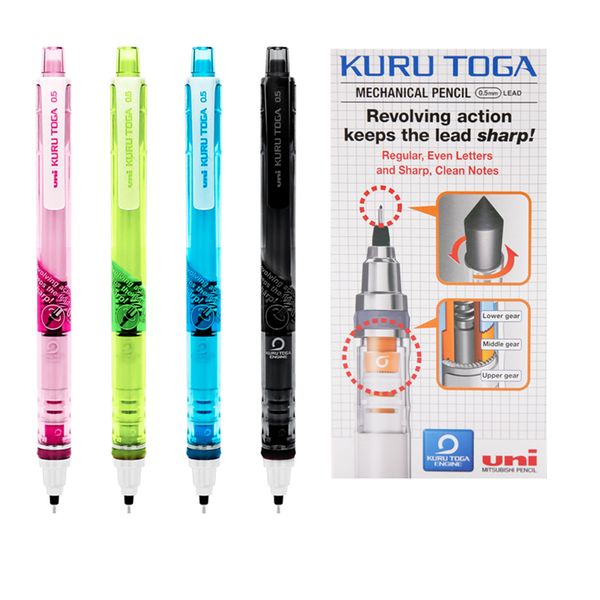 1pc uni kurutoga rotate automatic pencil m5-450t mechanical lite version 0.5mm lead pencil school supplies student stationery, Blue;orange
1pc uni kurutoga rotate automatic pencil m5-450t mechanical lite version 0.5mm lead pencil school supplies student stationery, Blue;orange