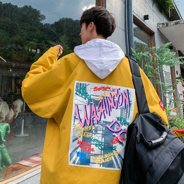 men's new coat autumn korean version of the trend of students handsome casual baseball shirt autumn wild tooling loose jacket, Black;brown
men's new coat autumn korean version of the trend of students handsome casual baseball shirt autumn wild tooling loose jacket, Black;brown