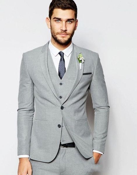 new styles light grey 3 piece suit groom tuxedos bridegroom groomsmen blazer men wedding business party prom suits(jacket+pants+vest), White;black
new styles light grey 3 piece suit groom tuxedos bridegroom groomsmen blazer men wedding business party prom suits(jacket+pants+vest), White;black