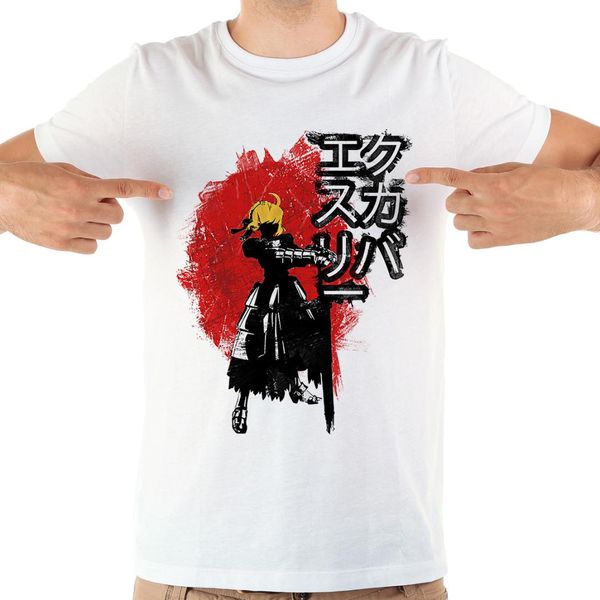 fate stay night the excalibur holder anime tshirt men summer 2019 new white short sleeve casual homme cool t shirt, White;black
fate stay night the excalibur holder anime tshirt men summer 2019 new white short sleeve casual homme cool t shirt, White;black