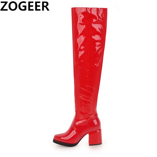 plus size 48 over the knee boots women patent leather fetish dance nightclub party shoes square high heel thigh high boots, Black
plus size 48 over the knee boots women patent leather fetish dance nightclub party shoes square high heel thigh high boots, Black
