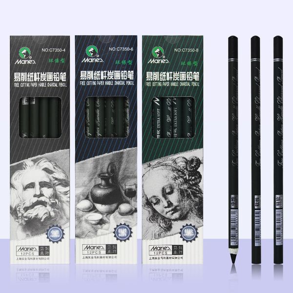 marie's 12pcs/set sketch charcoal pencil for painting soft pencils drawing lapiz set stationery school pencils for students art
marie's 12pcs/set sketch charcoal pencil for painting soft pencils drawing lapiz set stationery school pencils for students art