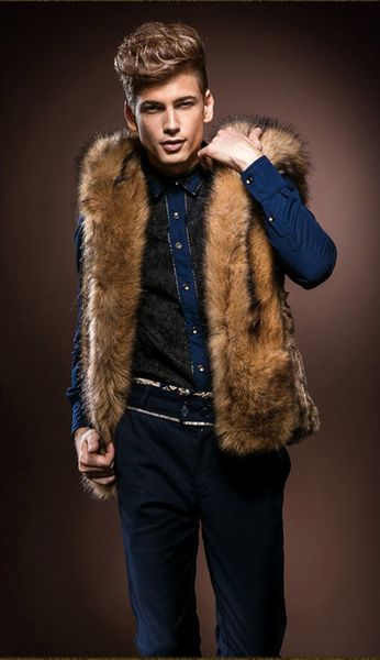 winter fashion fur coat men's thick faux fur vest hooded men's coats man warm clothes wool vest fur coat imitation wild rabbit hai, Black
winter fashion fur coat men's thick faux fur vest hooded men's coats man warm clothes wool vest fur coat imitation wild rabbit hai, Black