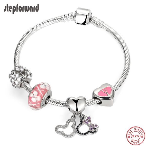step forward 925 sterling silver cz pendent daisy charm bracelets & bangles for woman fashion jewelry wlb020, Black
step forward 925 sterling silver cz pendent daisy charm bracelets & bangles for woman fashion jewelry wlb020, Black
