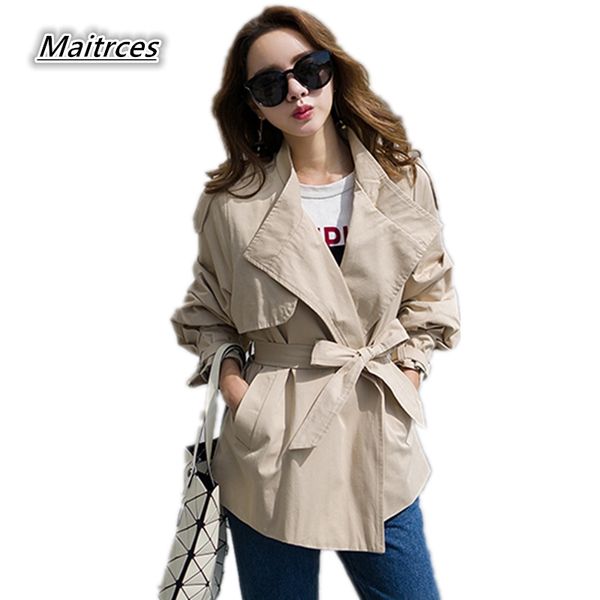 spring autumn trench coat for women 2019 streetwear casual waistband windbreaker woman turn-down collar loose female coat fy013, Tan;black
spring autumn trench coat for women 2019 streetwear casual waistband windbreaker woman turn-down collar loose female coat fy013, Tan;black