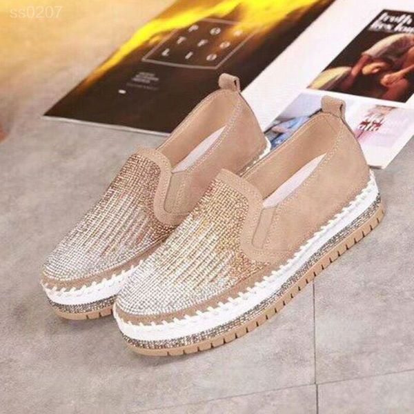 2020 classic korean flat women's rhinestone thick-soled casual shoes muffin thick-soled lazy shoes comfortable factory direct sales, Black
2020 classic korean flat women's rhinestone thick-soled casual shoes muffin thick-soled lazy shoes comfortable factory direct sales, Black