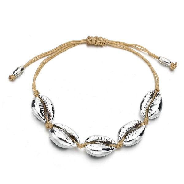 weave hand rope can adjust bracelet woman electroplate natural shell bracelet, Golden;silver
weave hand rope can adjust bracelet woman electroplate natural shell bracelet, Golden;silver