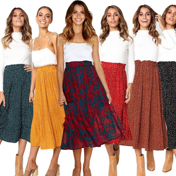 woman party night multicolor 2019 women casual retro high waist floral long print dot skirt fashion vestidos robe femme, Black
woman party night multicolor 2019 women casual retro high waist floral long print dot skirt fashion vestidos robe femme, Black
