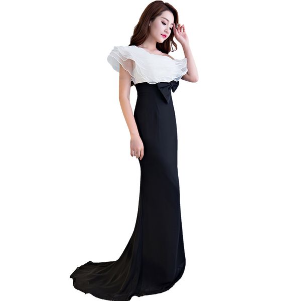 slim fishtail nightclub party dress vestidos ruffle dresses single shoulder office lady workwear dresses generous merma, White;black
slim fishtail nightclub party dress vestidos ruffle dresses single shoulder office lady workwear dresses generous merma, White;black