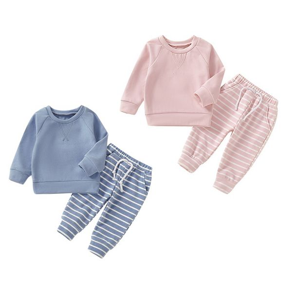 new 2pcs spring autumn baby boys girls children's sets striped children's clothing baby t-shirt pants suits, Blue;red
new 2pcs spring autumn baby boys girls children's sets striped children's clothing baby t-shirt pants suits, Blue;red
