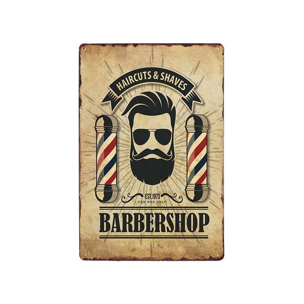 vintage barber shop metal signs barbershop poster cafe bar pub retro plaque haircut and shave beard iron plates 20x30 cm
vintage barber shop metal signs barbershop poster cafe bar pub retro plaque haircut and shave beard iron plates 20x30 cm