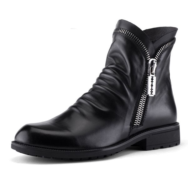 Hot Sale Men Boots Genuine Leather Black Round Toe Luxury Fashion Classic Business Office Formal Ankle Boots Men Shoes
Hot Sale Men Boots Genuine Leather Black Round Toe Luxury Fashion Classic Business Office Formal Ankle Boots Men Shoes