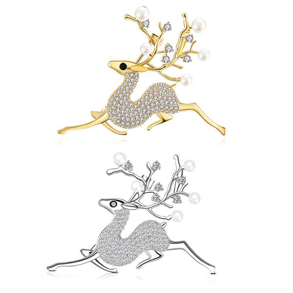 new fashion gold silver rhinestone deer brooches pins enamel elk brooches for women wedding pearl brooch jewelry, Gray
new fashion gold silver rhinestone deer brooches pins enamel elk brooches for women wedding pearl brooch jewelry, Gray