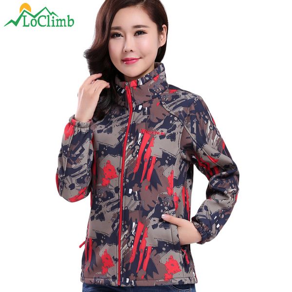loclimb new women softshell jacket outdoor trekking camouflage coats women's windbreaker climbing camping hiking jackets aw198, Blue;black
loclimb new women softshell jacket outdoor trekking camouflage coats women's windbreaker climbing camping hiking jackets aw198, Blue;black