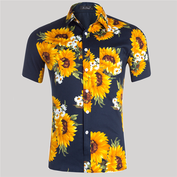 short sleeve button shirt men sunflower lapel hawaii shirt male fashion printing pocket cotton beach aloha cardigan rm50216, White;black
short sleeve button shirt men sunflower lapel hawaii shirt male fashion printing pocket cotton beach aloha cardigan rm50216, White;black