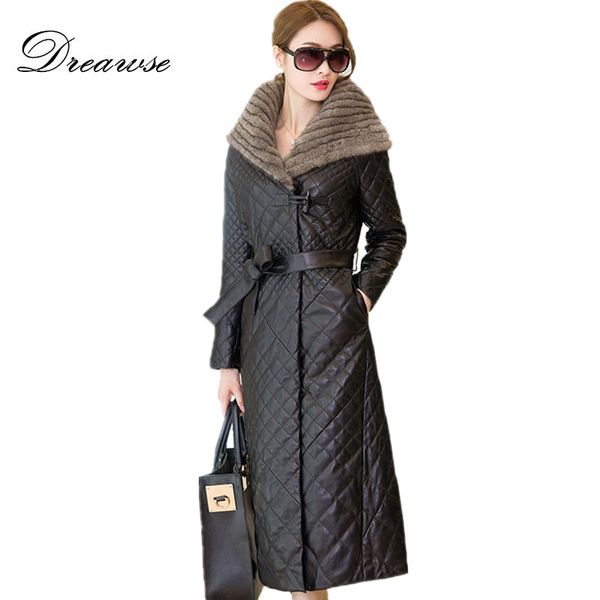 dreawse winter down jacket women solid color maxi long mujer pu leather plus size 5xl slim hooded warm coat with belt mz1996, Black
dreawse winter down jacket women solid color maxi long mujer pu leather plus size 5xl slim hooded warm coat with belt mz1996, Black