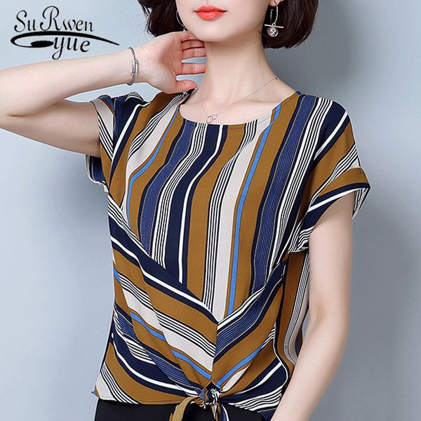 blusas mujer de moda 2019 women blouses 4xl plus size striped chiffon blouse women shirts short sleeve 0620 40, White
blusas mujer de moda 2019 women blouses 4xl plus size striped chiffon blouse women shirts short sleeve 0620 40, White