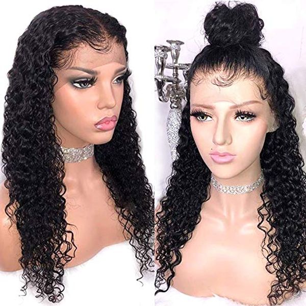 180% density pre plucked 360 lace frontal wigs water wave brazilian lace front human hair wigs with baby hair (14 inch, Black;brown
180% density pre plucked 360 lace frontal wigs water wave brazilian lace front human hair wigs with baby hair (14 inch, Black;brown