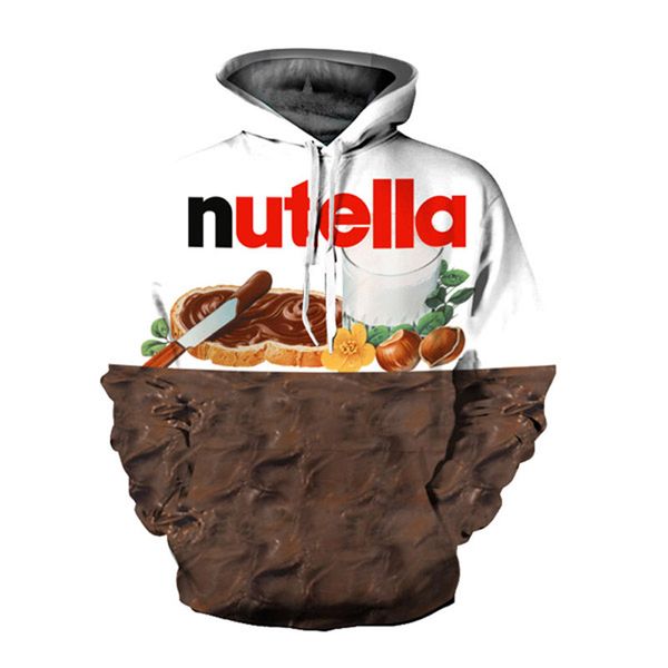 2018 new fashion brand pullovers 3d sweatshirts hoodies women/men hoodie print nutella hip hop casual style, Black
2018 new fashion brand pullovers 3d sweatshirts hoodies women/men hoodie print nutella hip hop casual style, Black