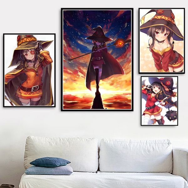 poster prints konosuba megumin cute girl japan anime gift ink canvas oil painting art wall pictures for living room home decor
poster prints konosuba megumin cute girl japan anime gift ink canvas oil painting art wall pictures for living room home decor
