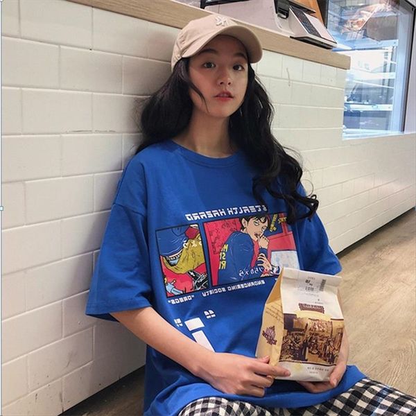 short-sleeved t-shirt female loose student ins t-shirt student outfit fashionable half-sleeve mourning clothes weird cotton, White
short-sleeved t-shirt female loose student ins t-shirt student outfit fashionable half-sleeve mourning clothes weird cotton, White