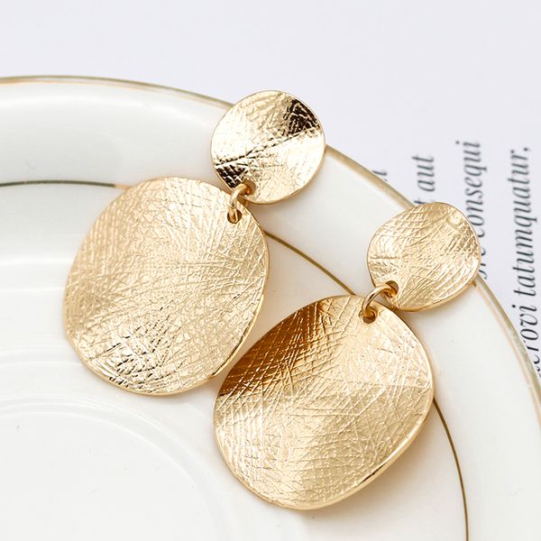 aensoa korean new gold color plated vintage big drop earrings geometric round pendant metal earrings for women statement jewelry, Golden;silver
aensoa korean new gold color plated vintage big drop earrings geometric round pendant metal earrings for women statement jewelry, Golden;silver