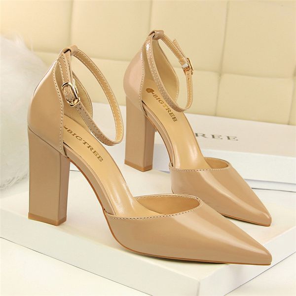 square heel office lady leather sandals 2019 new korean ankle buckle peep toe fashion sandals women's 7cm high heels pu, Black
square heel office lady leather sandals 2019 new korean ankle buckle peep toe fashion sandals women's 7cm high heels pu, Black