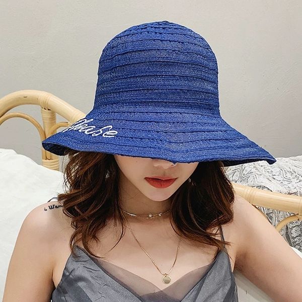 travel seaside letter embroidered fisherman all-match breathable lady foldable sun bucket bucket embroidered fisherman hat hat, Blue;gray
travel seaside letter embroidered fisherman all-match breathable lady foldable sun bucket bucket embroidered fisherman hat hat, Blue;gray