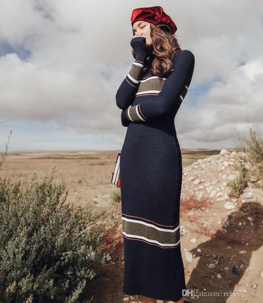 knitted dress pullover sweater long dress women striped matching color long sleeve crew neck striped pattern slim fit woman dress ship, Black;gray
knitted dress pullover sweater long dress women striped matching color long sleeve crew neck striped pattern slim fit woman dress ship, Black;gray