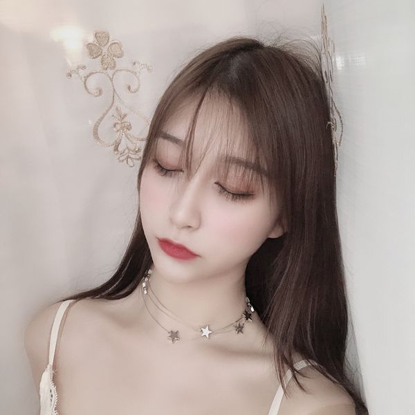 maxi three-layer star necklace choker clavicle chain female, Golden;silver
maxi three-layer star necklace choker clavicle chain female, Golden;silver