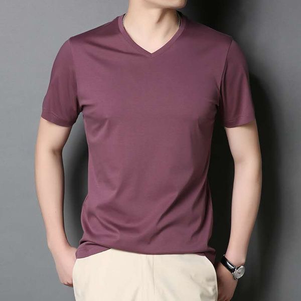 2020 new leisure summer double mercerized cotton round neck t-shirt designer men's short sleeve summer pure purple leisure t-shirt shor, White;black
2020 new leisure summer double mercerized cotton round neck t-shirt designer men's short sleeve summer pure purple leisure t-shirt shor, White;black