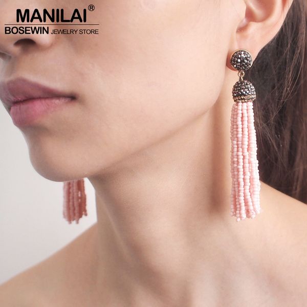 manilai handmade resin bead tassel earrings fashion bohemian statement crystal dangle earrings for women beach jewelry, Silver
manilai handmade resin bead tassel earrings fashion bohemian statement crystal dangle earrings for women beach jewelry, Silver
