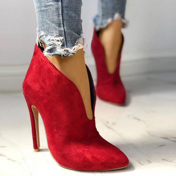 women flock solid high thin heel boots flat ankle knitting wools warm boots for women ladies fits autumn and winter femme shoes, Black
women flock solid high thin heel boots flat ankle knitting wools warm boots for women ladies fits autumn and winter femme shoes, Black
