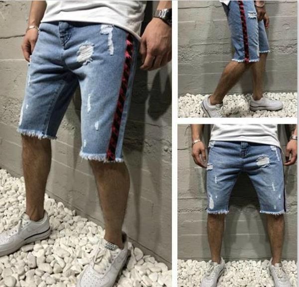 men designer washed short jeans fashion holes ribbon jean pants summer new light blue pencil jeans men trousers, White;black
men designer washed short jeans fashion holes ribbon jean pants summer new light blue pencil jeans men trousers, White;black