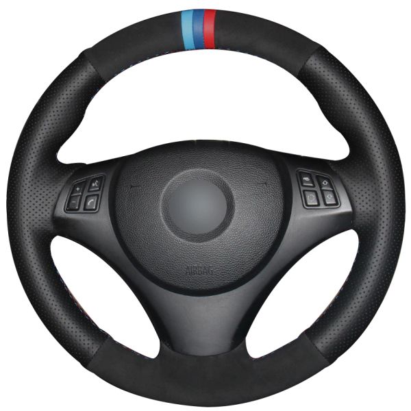 black natural leather black suede car steering wheel cover for bmw e90 320i 325i 330i 335i e87 120i 130i 120d
black natural leather black suede car steering wheel cover for bmw e90 320i 325i 330i 335i e87 120i 130i 120d