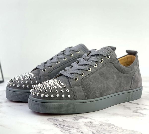 2019 new designer white black leather sneakers junior red bottom suede spikes flat shoes for men and women designer trainers party shoes
2019 new designer white black leather sneakers junior red bottom suede spikes flat shoes for men and women designer trainers party shoes