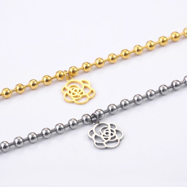 charm chain rose flower plant natural style jewelry stainless steel bracelet pendant gold bracelet charm girl jewelry gift, Black
charm chain rose flower plant natural style jewelry stainless steel bracelet pendant gold bracelet charm girl jewelry gift, Black